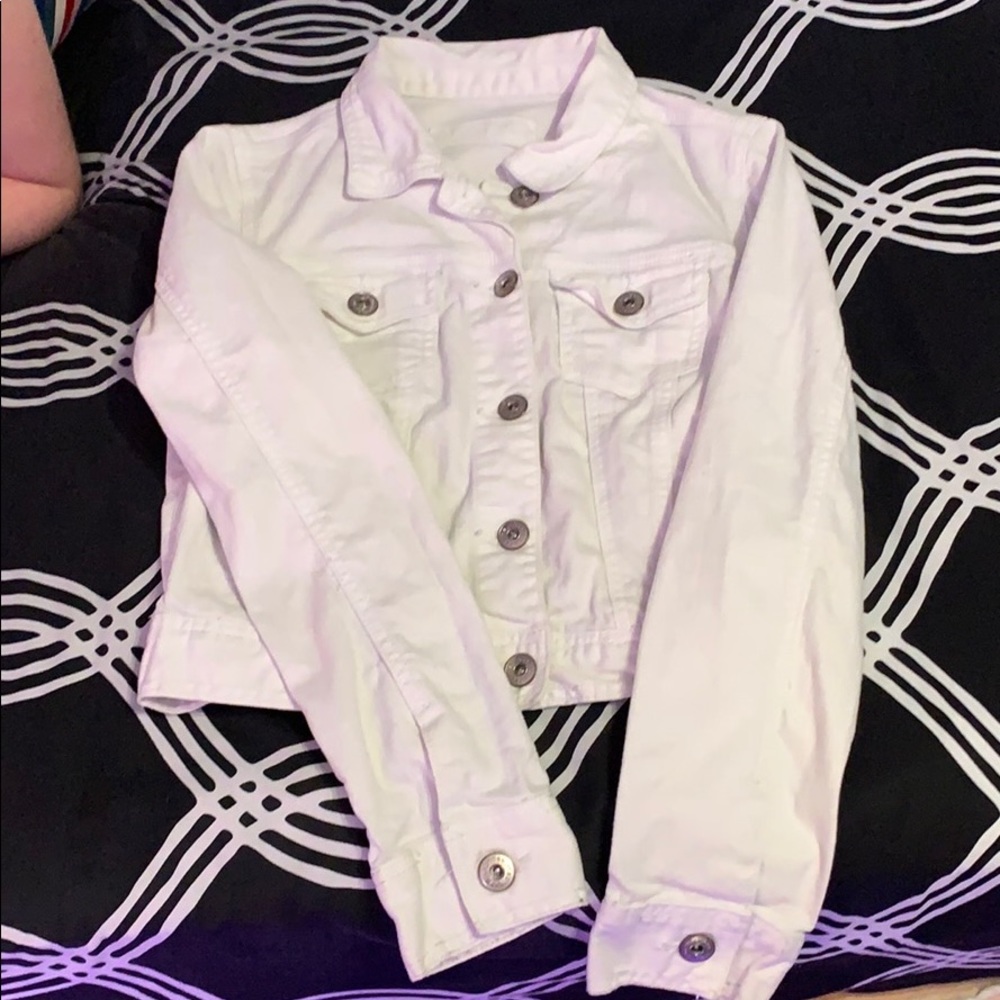 White denim jacket